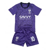 Echipament fotbal Al-Hilal Neymar Jr #10 Tricou Treilea 2024-25 pentru copii maneca scurta (+ Pantaloni scurti)